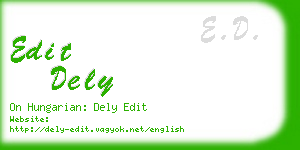 edit dely business card